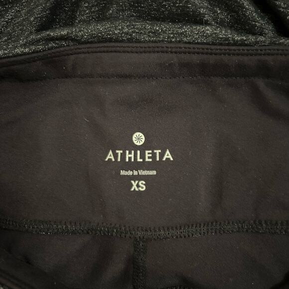 Athleta Hatha Yoga Ruched Mini Skort Size XS Charcoal Heathered Gray Skirt Gym - Picture 3 of 5